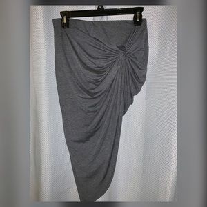 Asymmetrical Gray Skirt